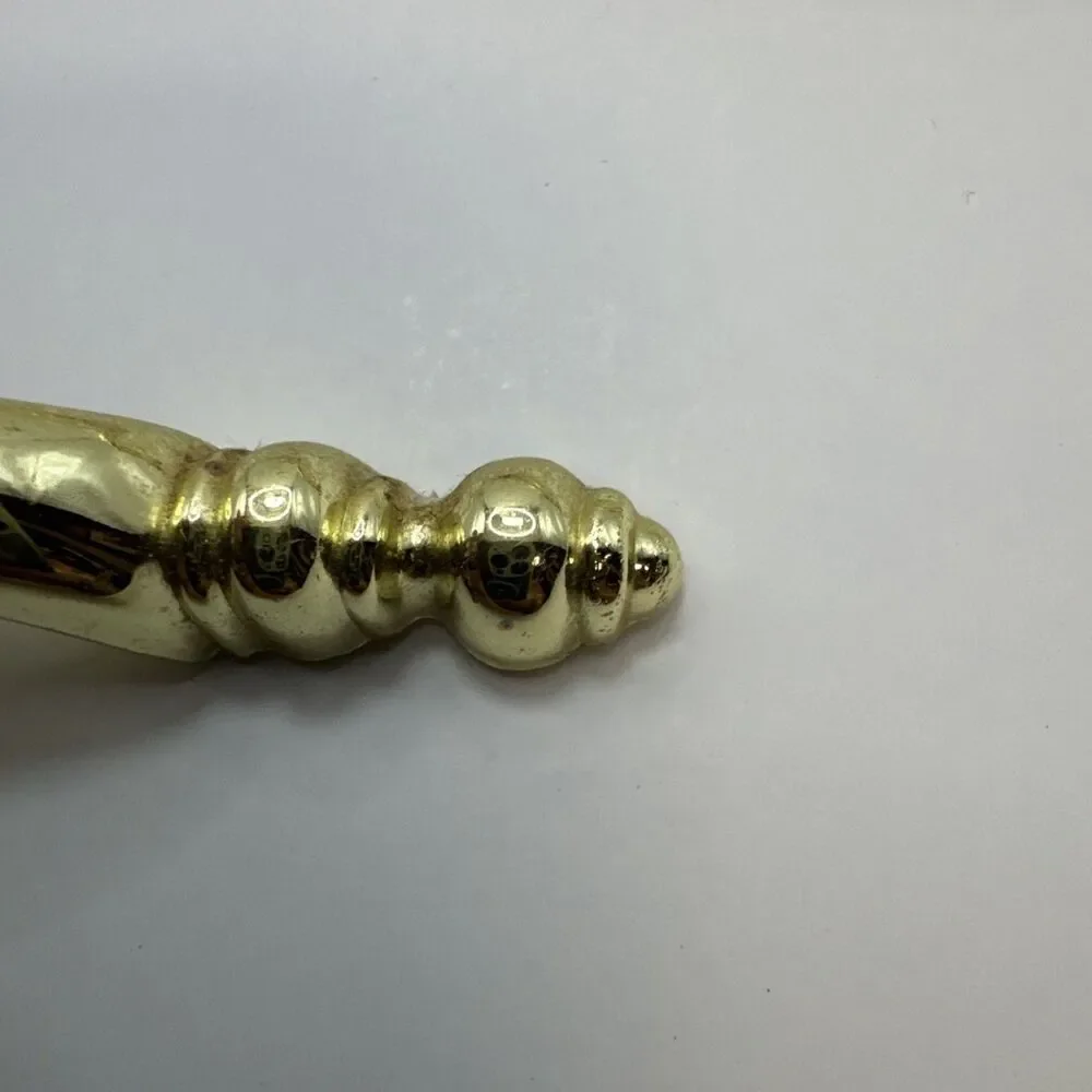 Vtg. KBC1 Lot Of 10 Brass Spoon Foot Cabinet Drawer Pulls Handles 43863